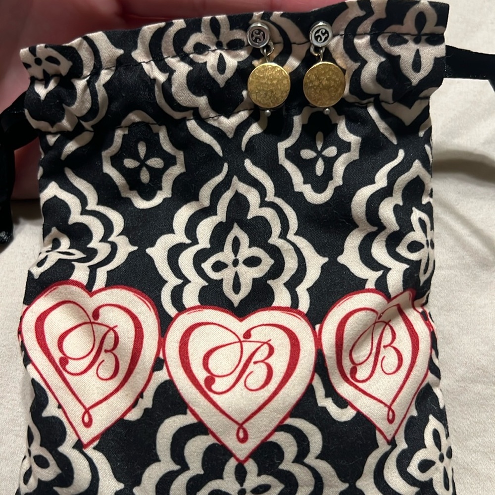 Brighton gold & silver mixed earrings. Only worn once!